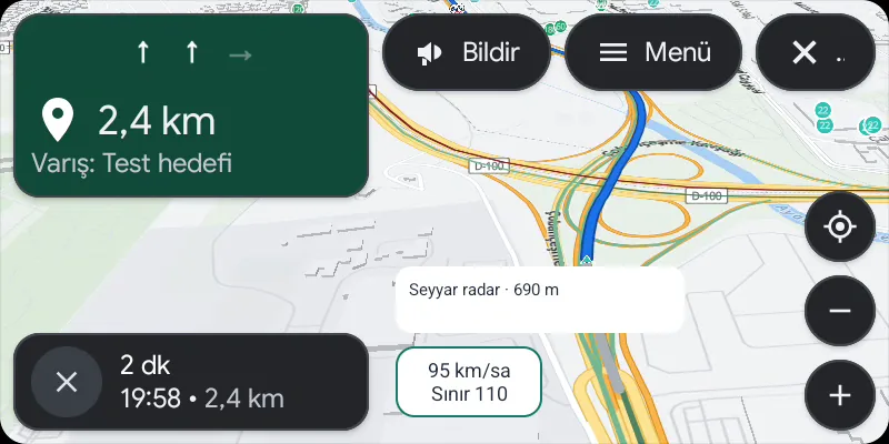 Android Auto ekranı